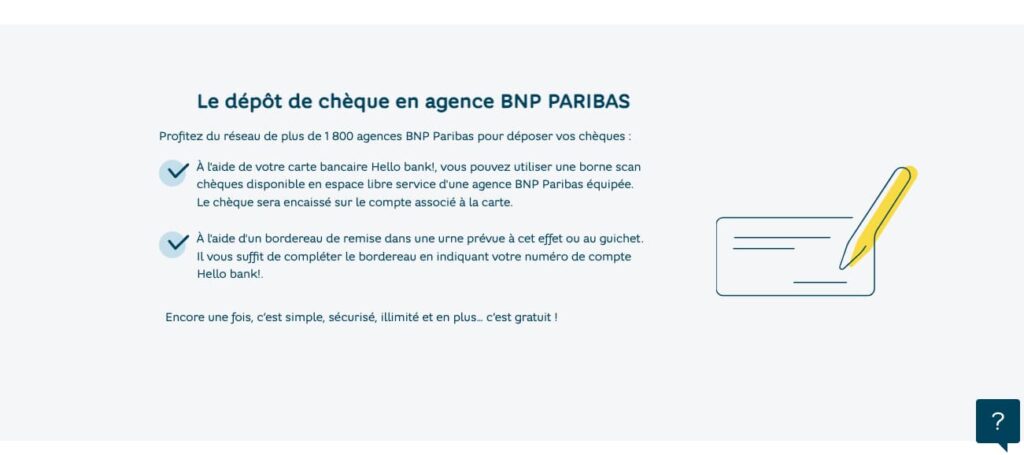 Depot chèque compte pro en ligne