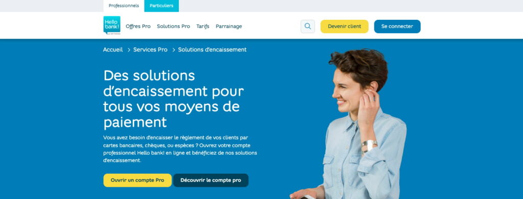 Compte pro en ligne dépot espèces