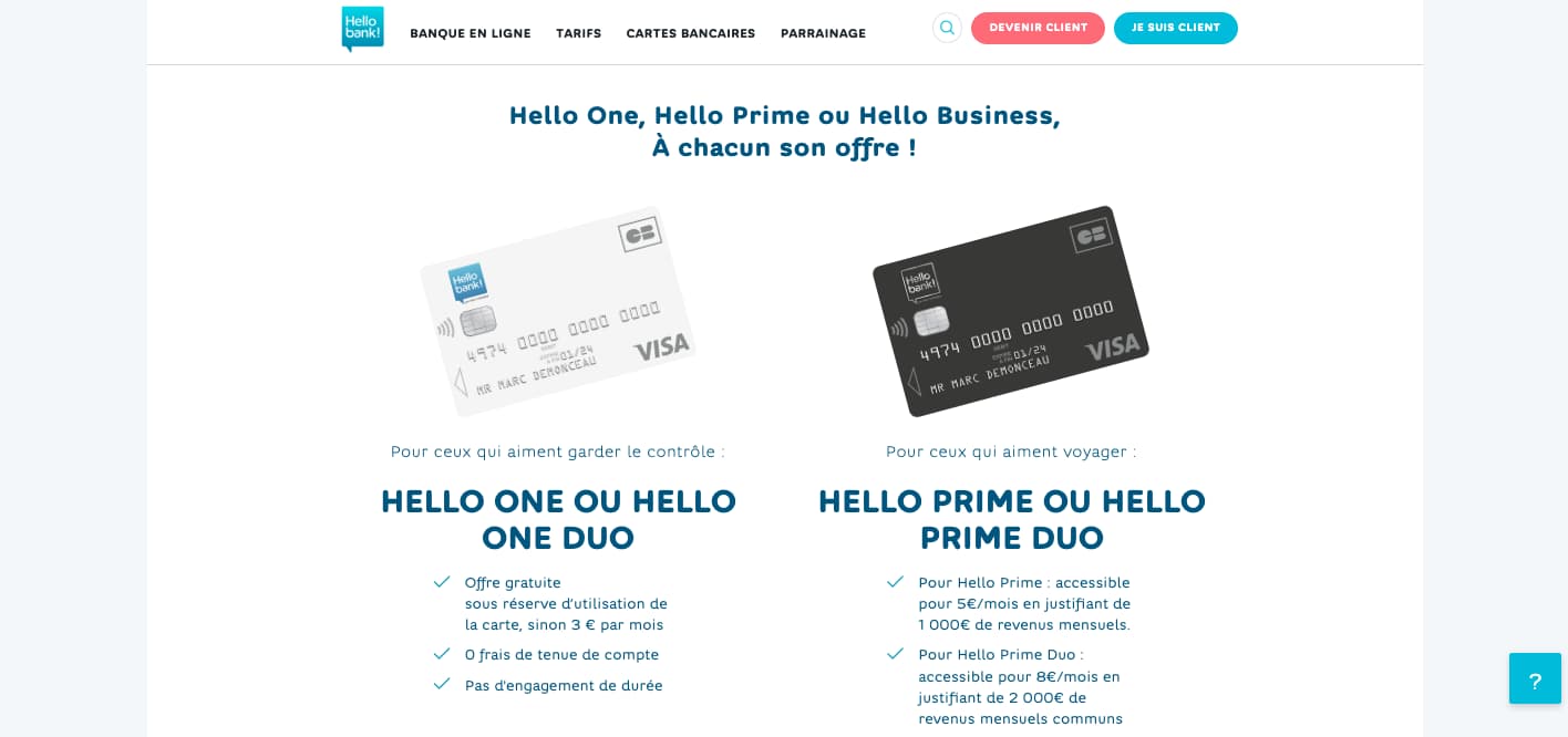 avantages banque en ligne 5 euros par mois