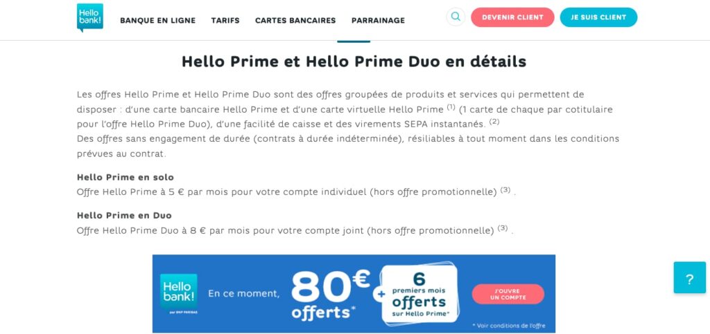 Conditions hello prime duo