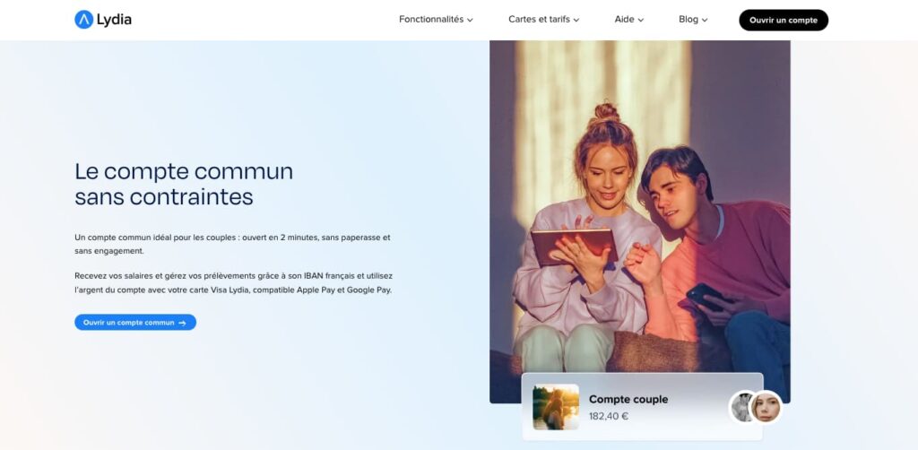 Ouvrir compte joint Lydia