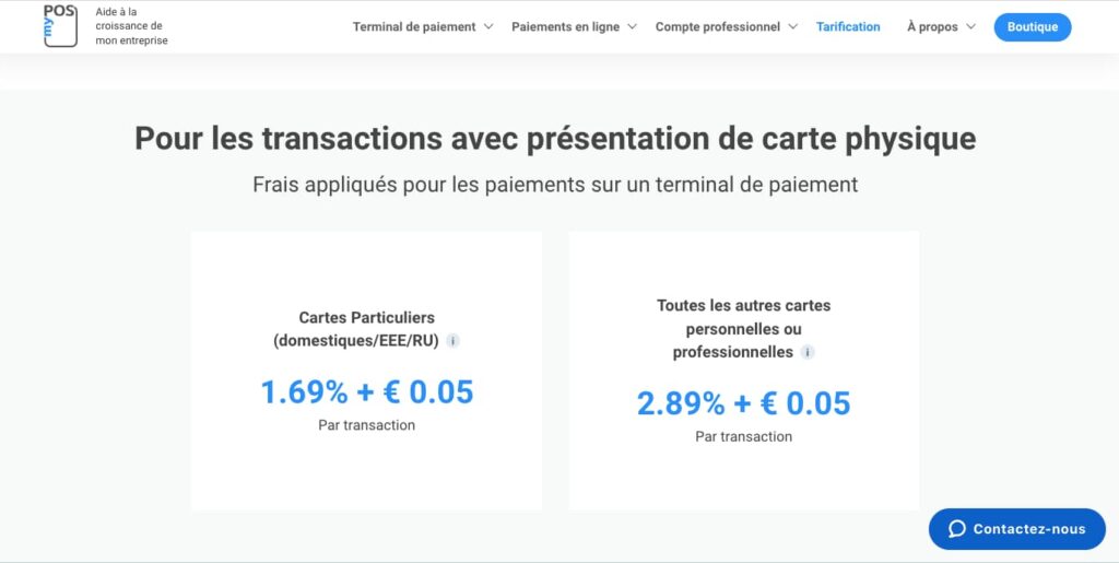 Code promo mypos terminal de paiement