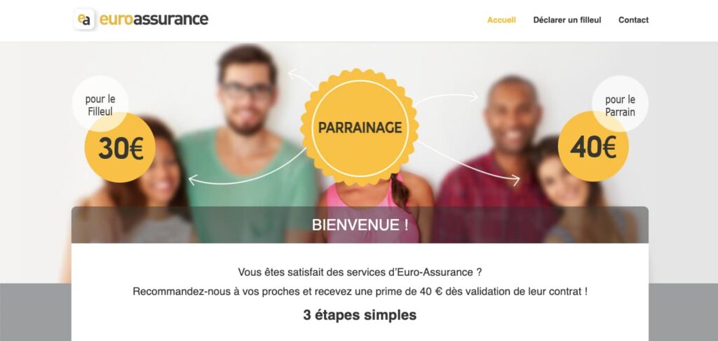 Parrainage euro assurance code