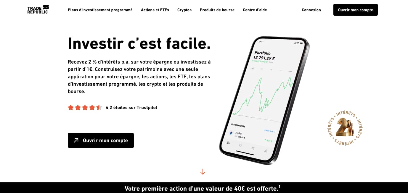 délai ouverture compte trade republic