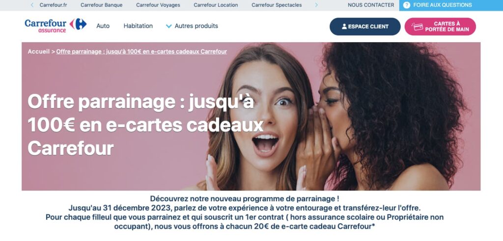 Code Parrainage Carrefour Assurance