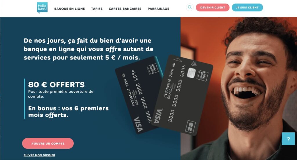 Dépot minimum Hello bank!