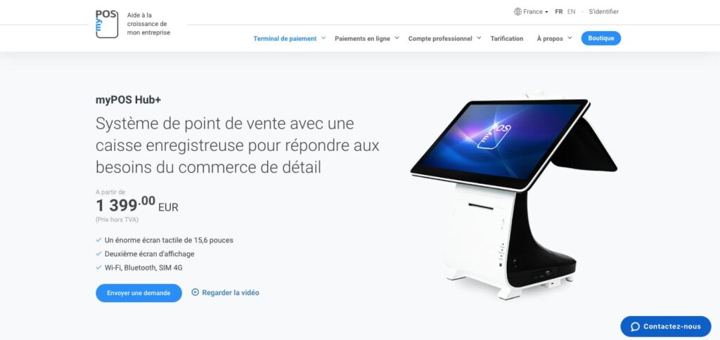 Caisse enregistreuse mypos hub + 