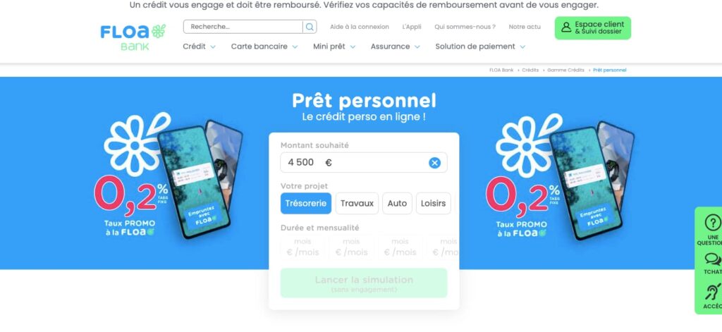Crédit rapide type de prêt