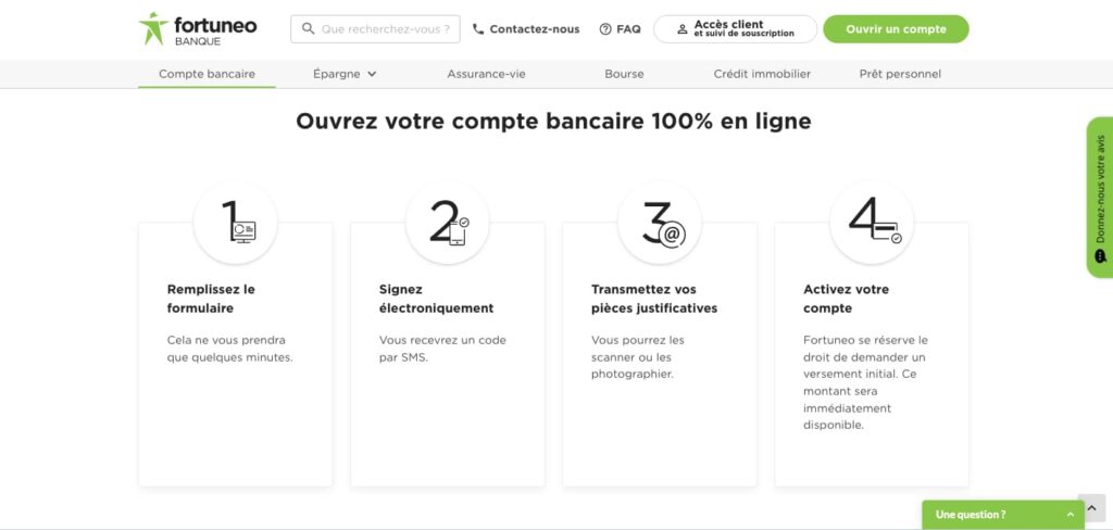 Souscription Fortuneo documents