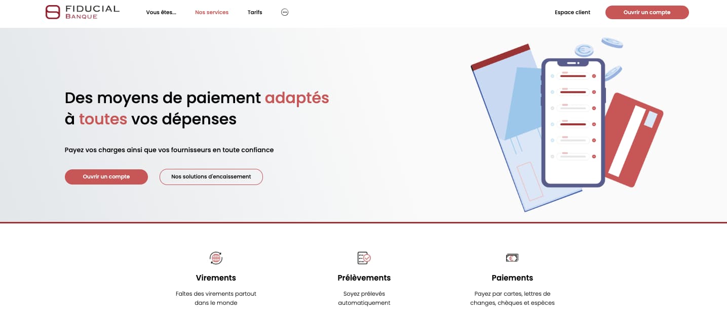 Fiducial Banque avis moyens de paiement