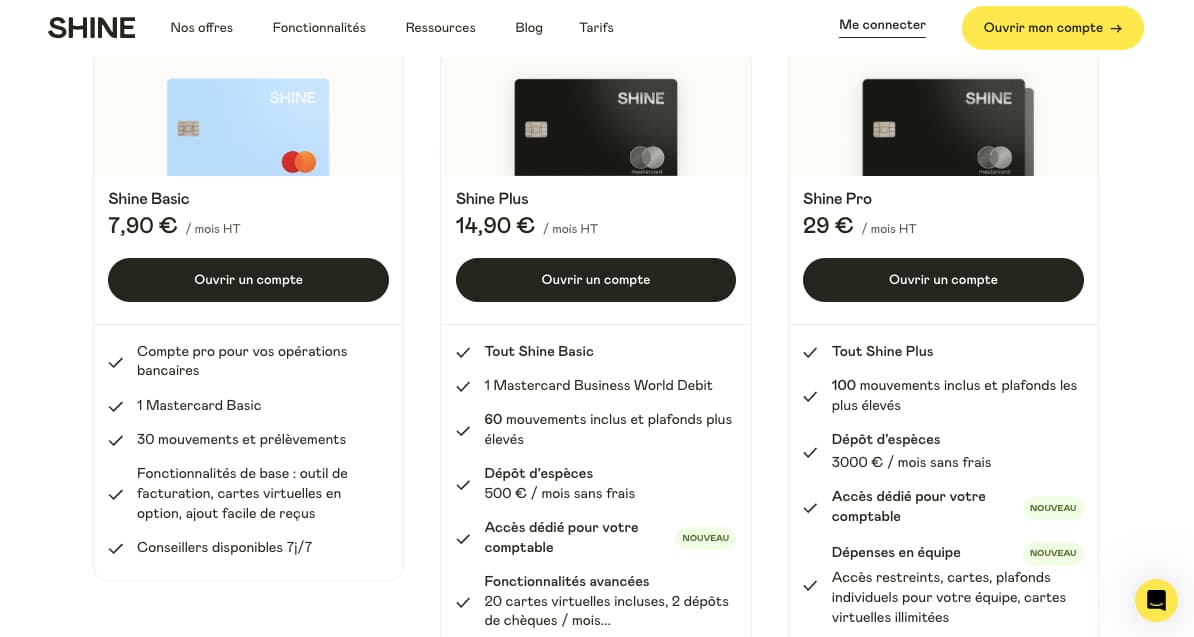 tarifs banque entreprise