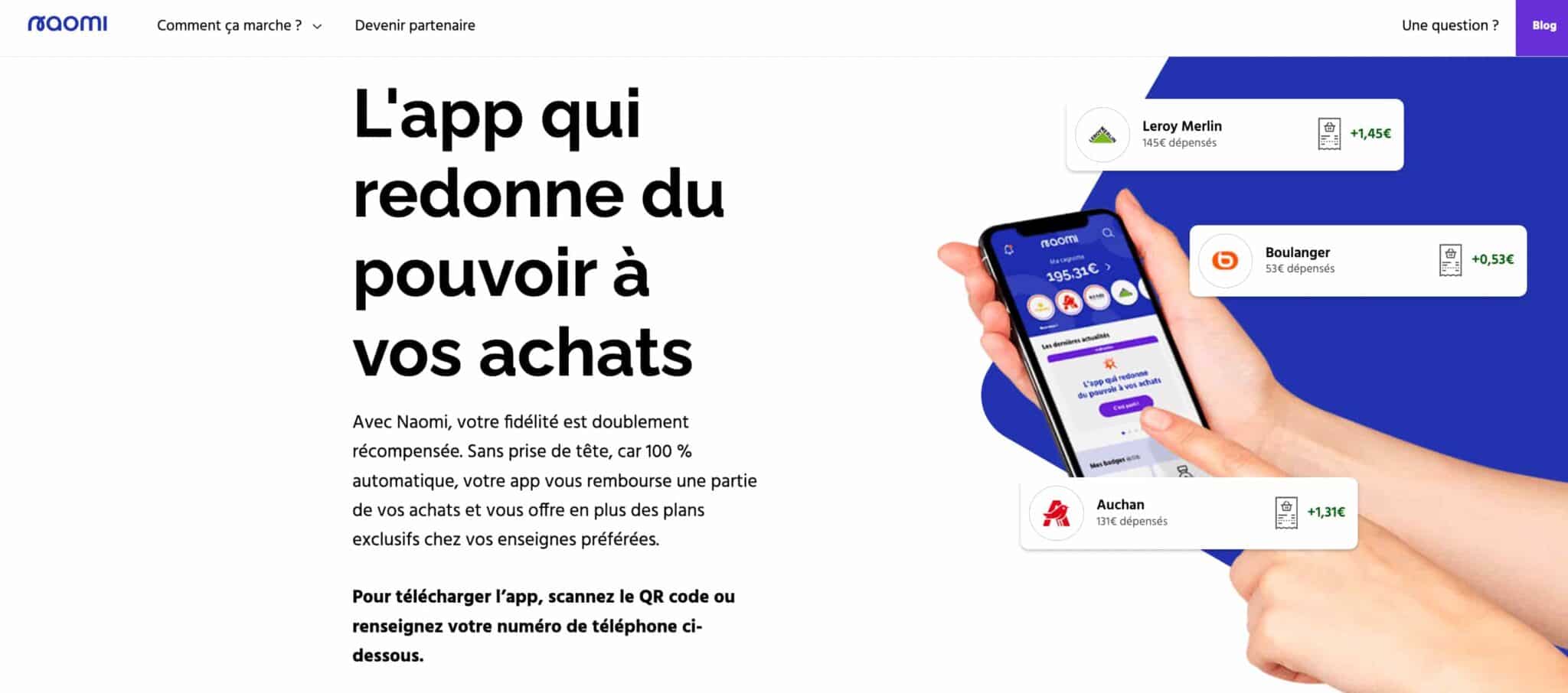 Code promo Naomi utilisation