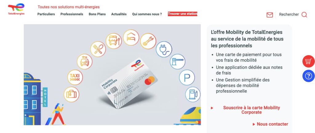 Carte carburant services