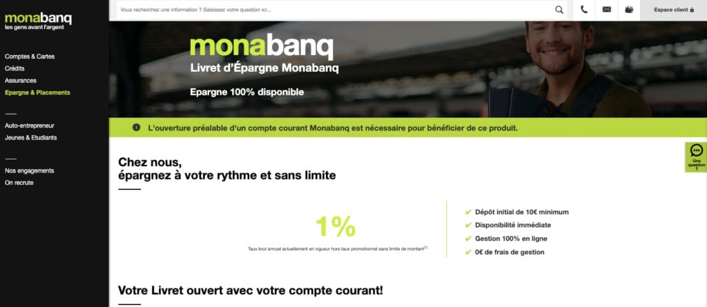 Taux compte sur livret