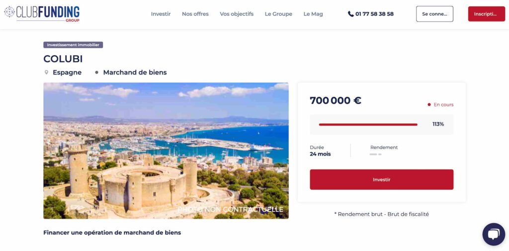 Clubfunding avis garanties