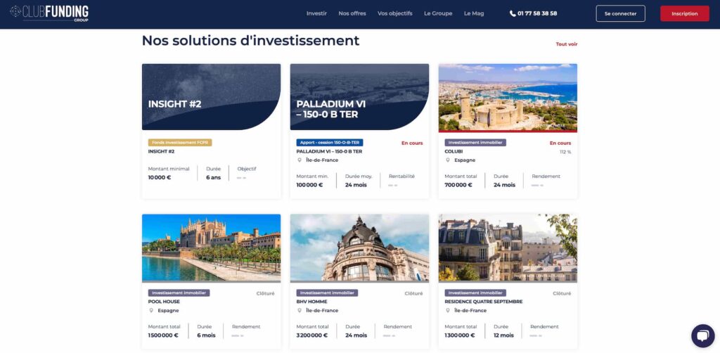 Clubfunding avis projets