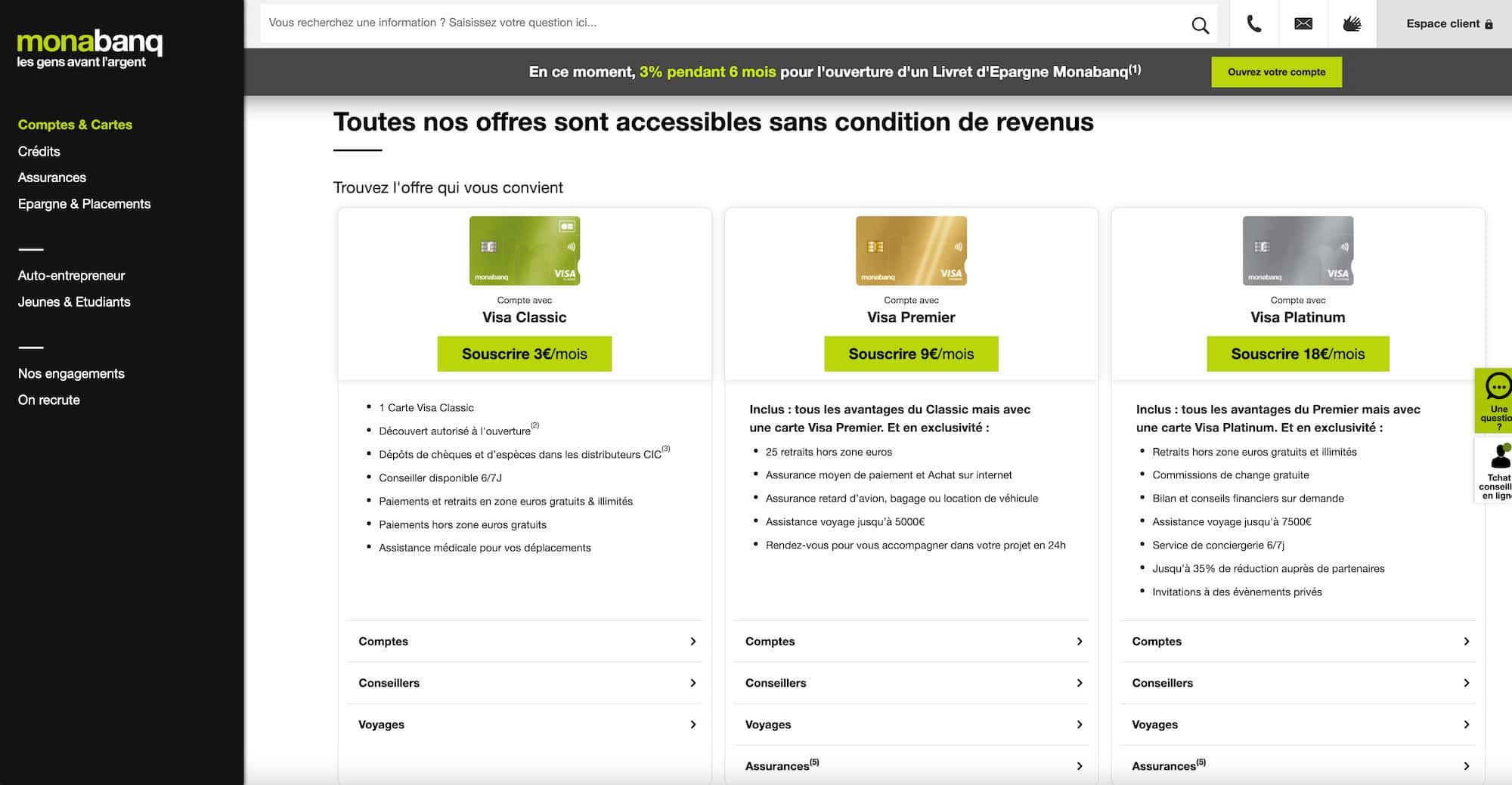 ouvrir un compte dans la banque en ligne du Crédit Mutuel Avantages
