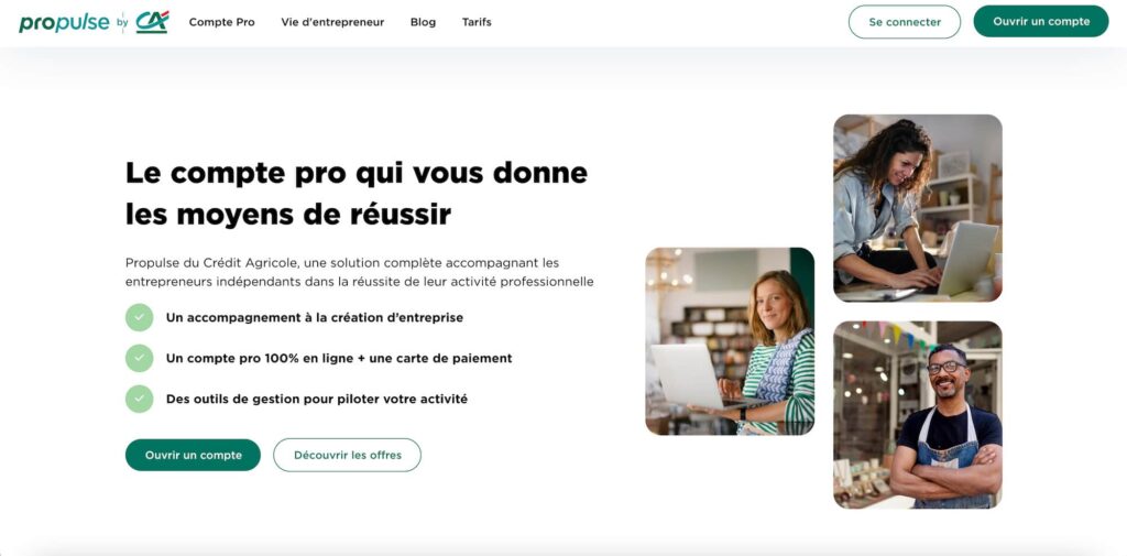 Demander d'ouvrir un compte bancaire pro