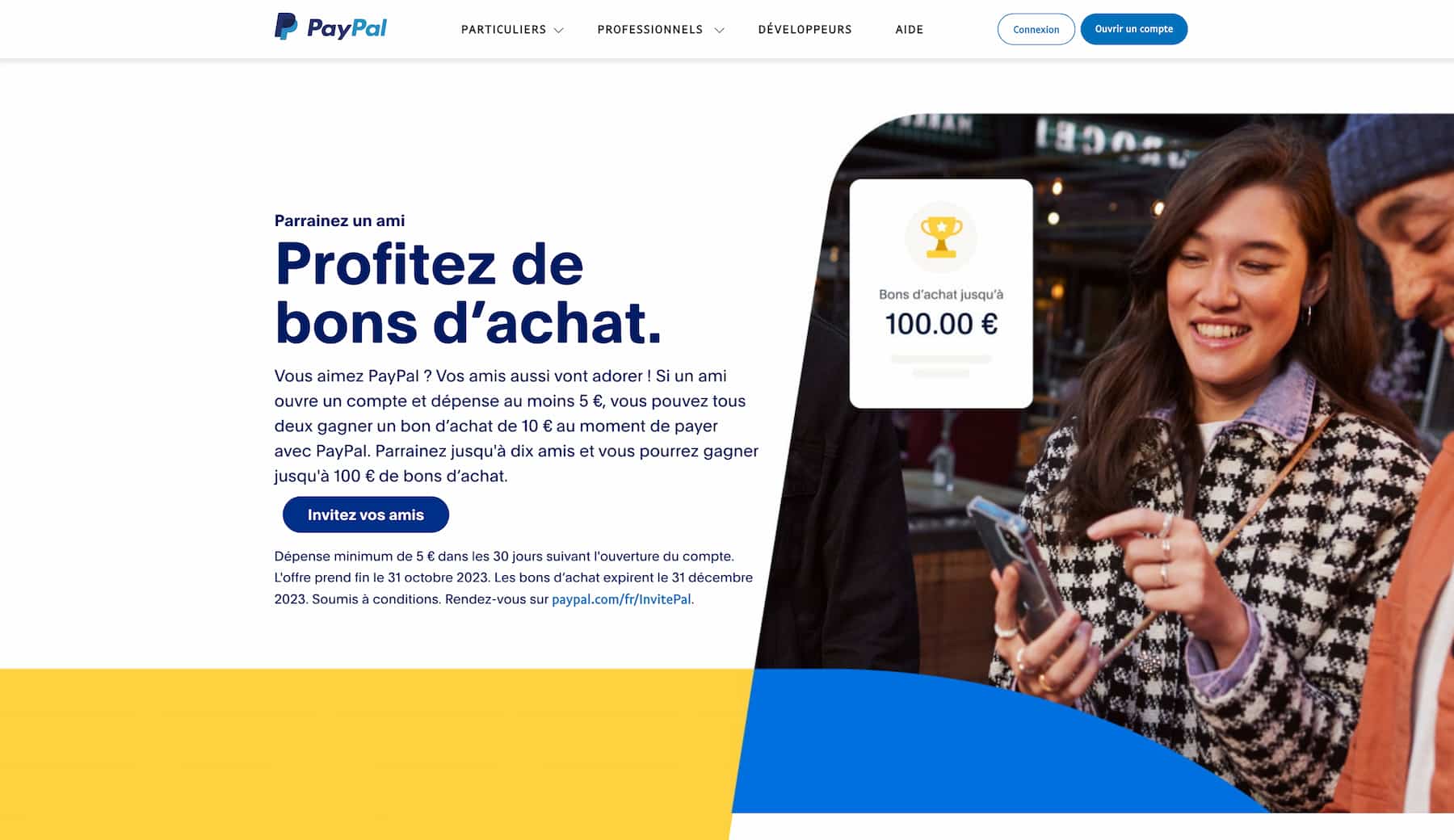 Lien de parrainage PayPal