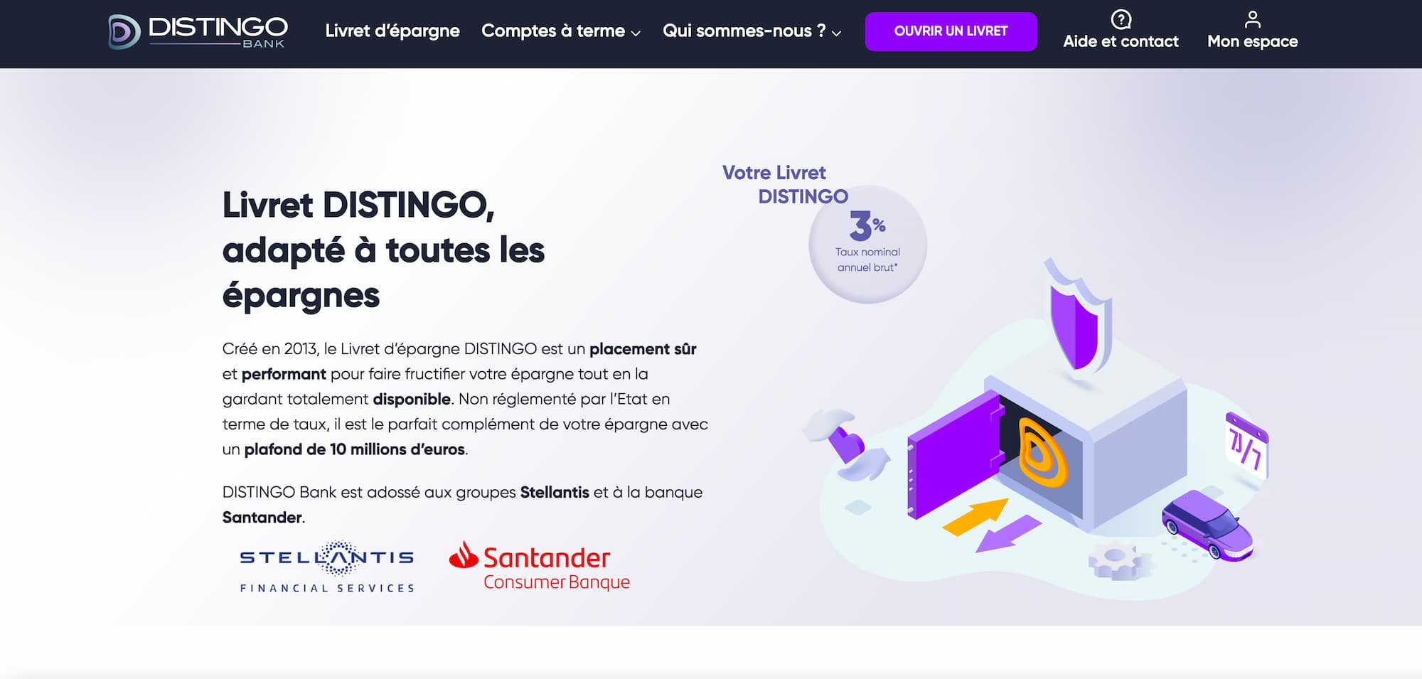 conditions livret distingo