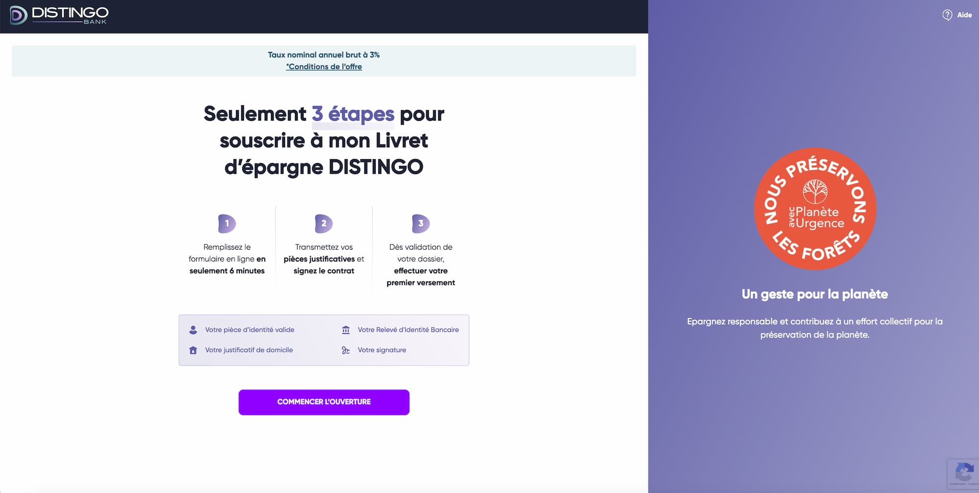 livret Distingo avantages