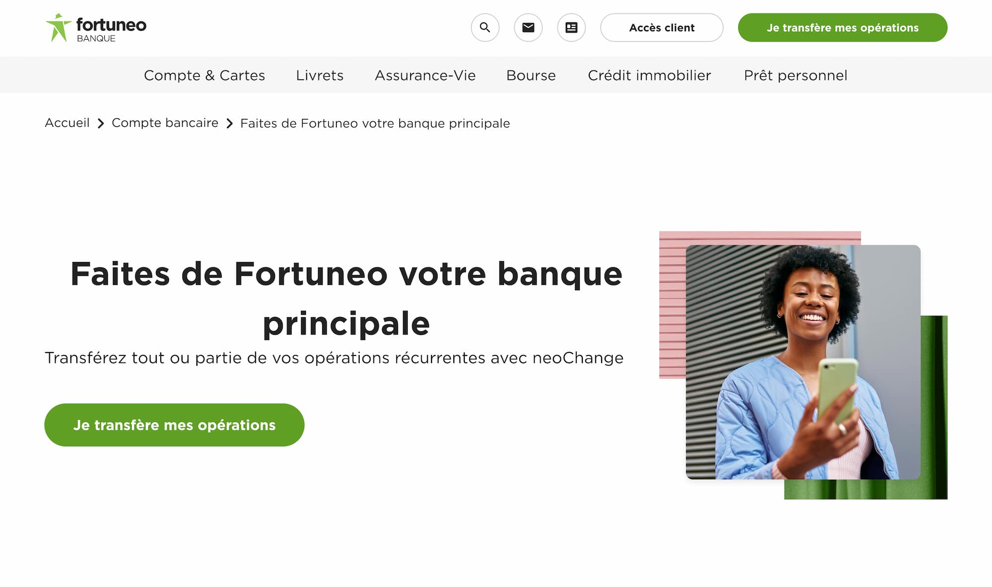 offre de bienvenue fortuneo transfert compte