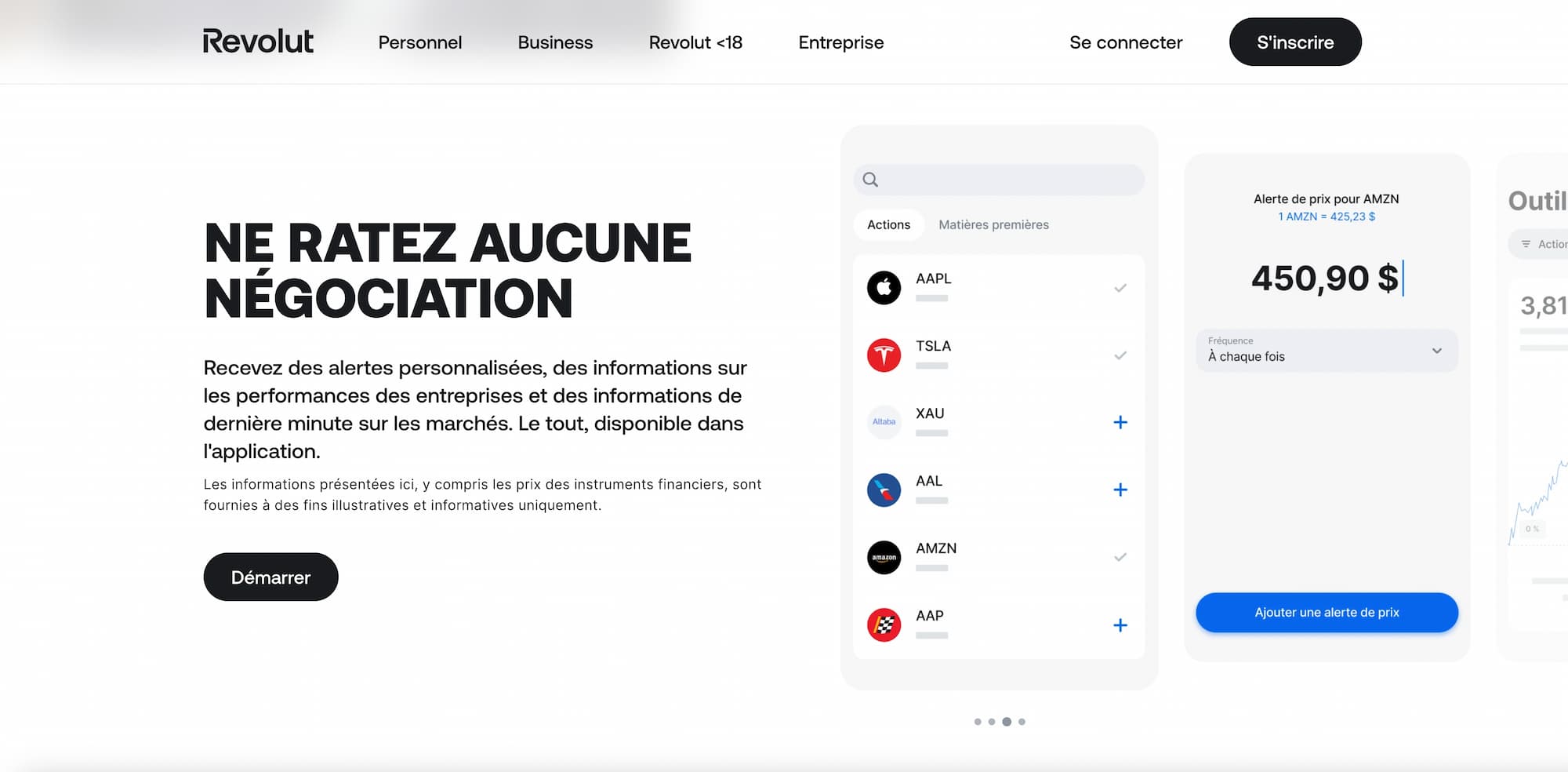suivre investissements revolut