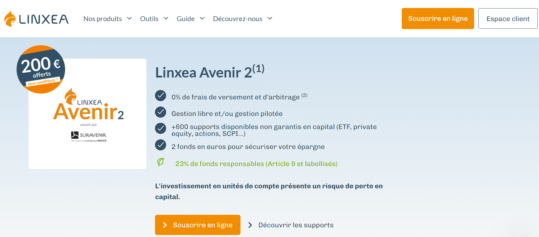offre linxea