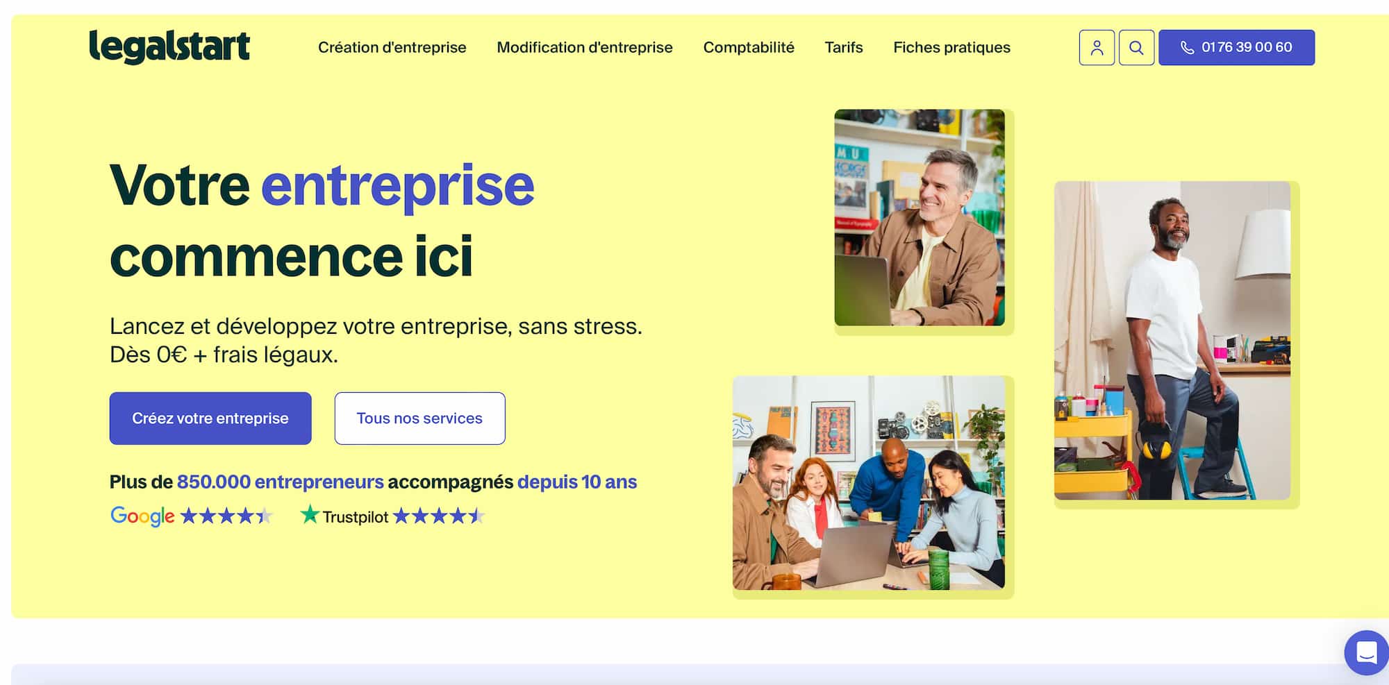 offre legalstart creation entreprise